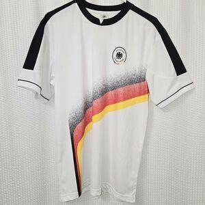 DFB Germany Soccer Jersey L Officially Licensed White Black Red Yellow